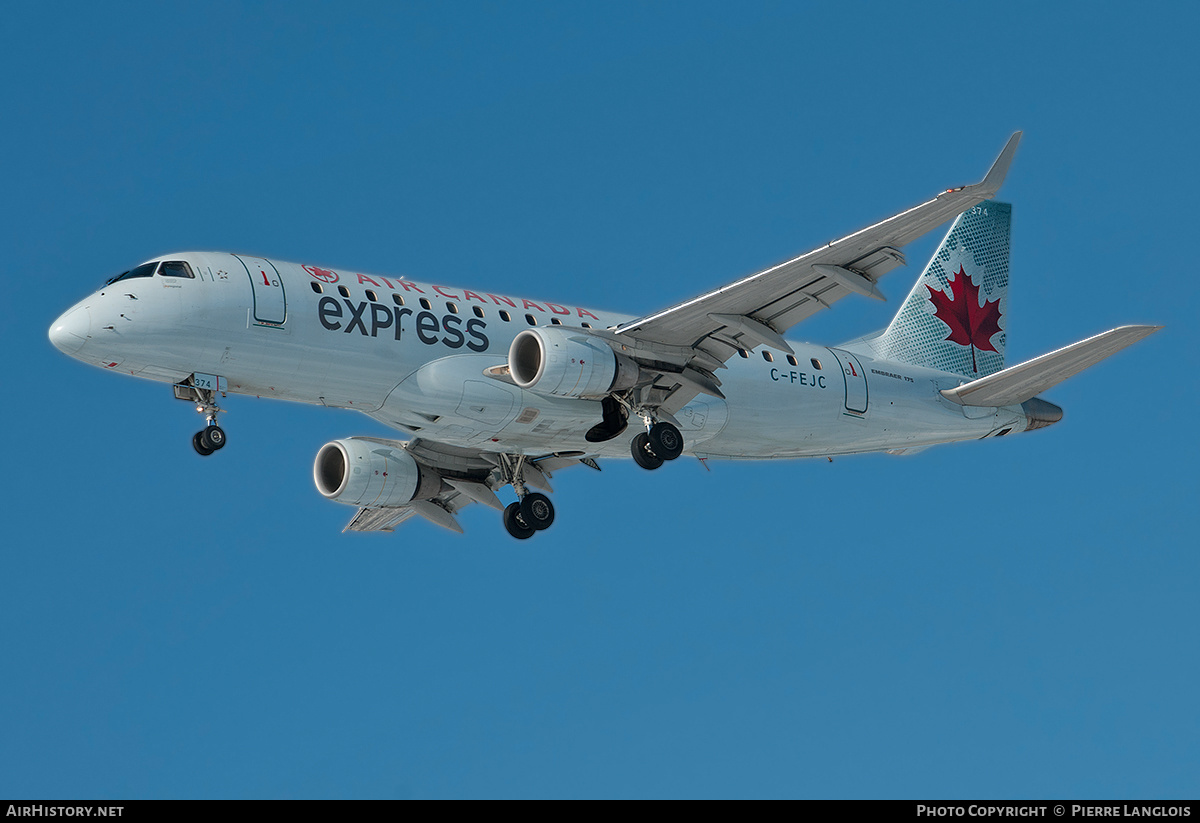 Aircraft Photo of C-FEJC | Embraer 175SU (ERJ-170-200SU) | Air Canada Express | AirHistory.net #253088