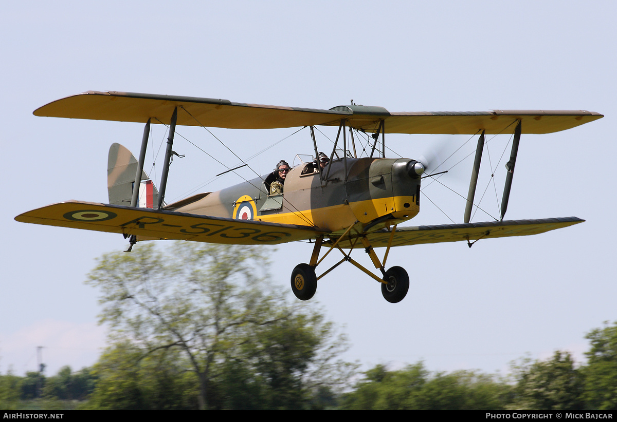 Aircraft Photo of G-APAP / R5136 | De Havilland D.H. 82A Tiger Moth II | UK - Air Force | AirHistory.net #253096