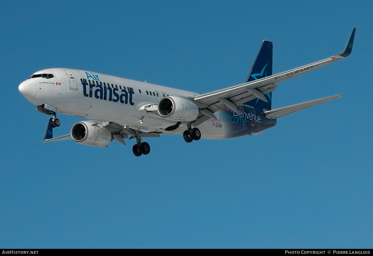 Aircraft Photo of F-GZHD | Boeing 737-8K2 | Air Transat | AirHistory.net #253099