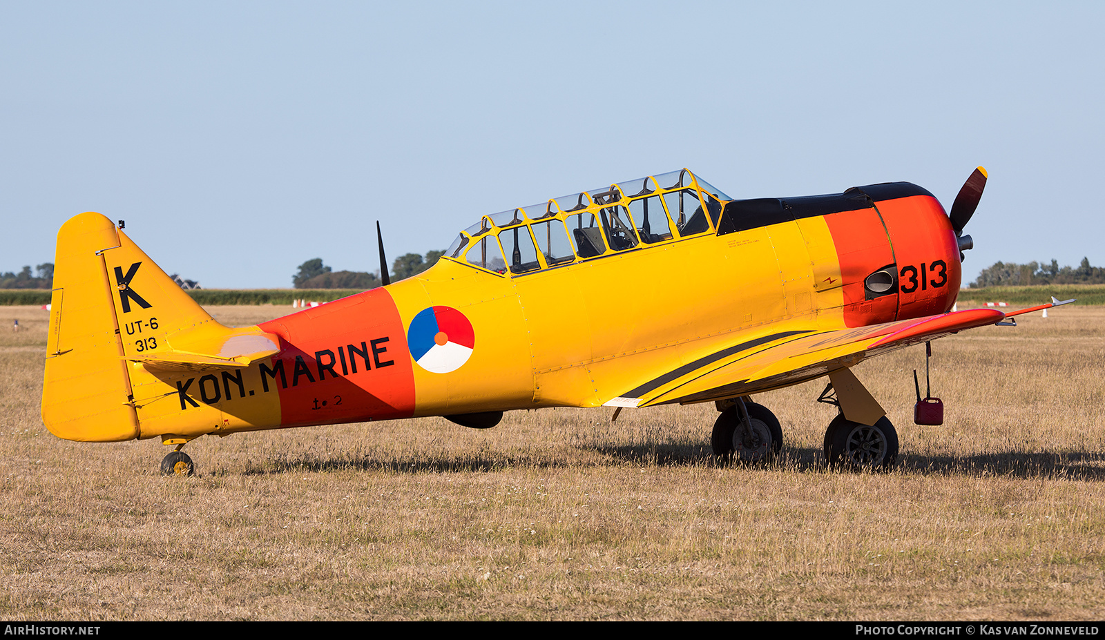 Aircraft Photo of PH-TXN / 313 | North American AT-6A Texan | Netherlands - Navy | AirHistory.net #253110