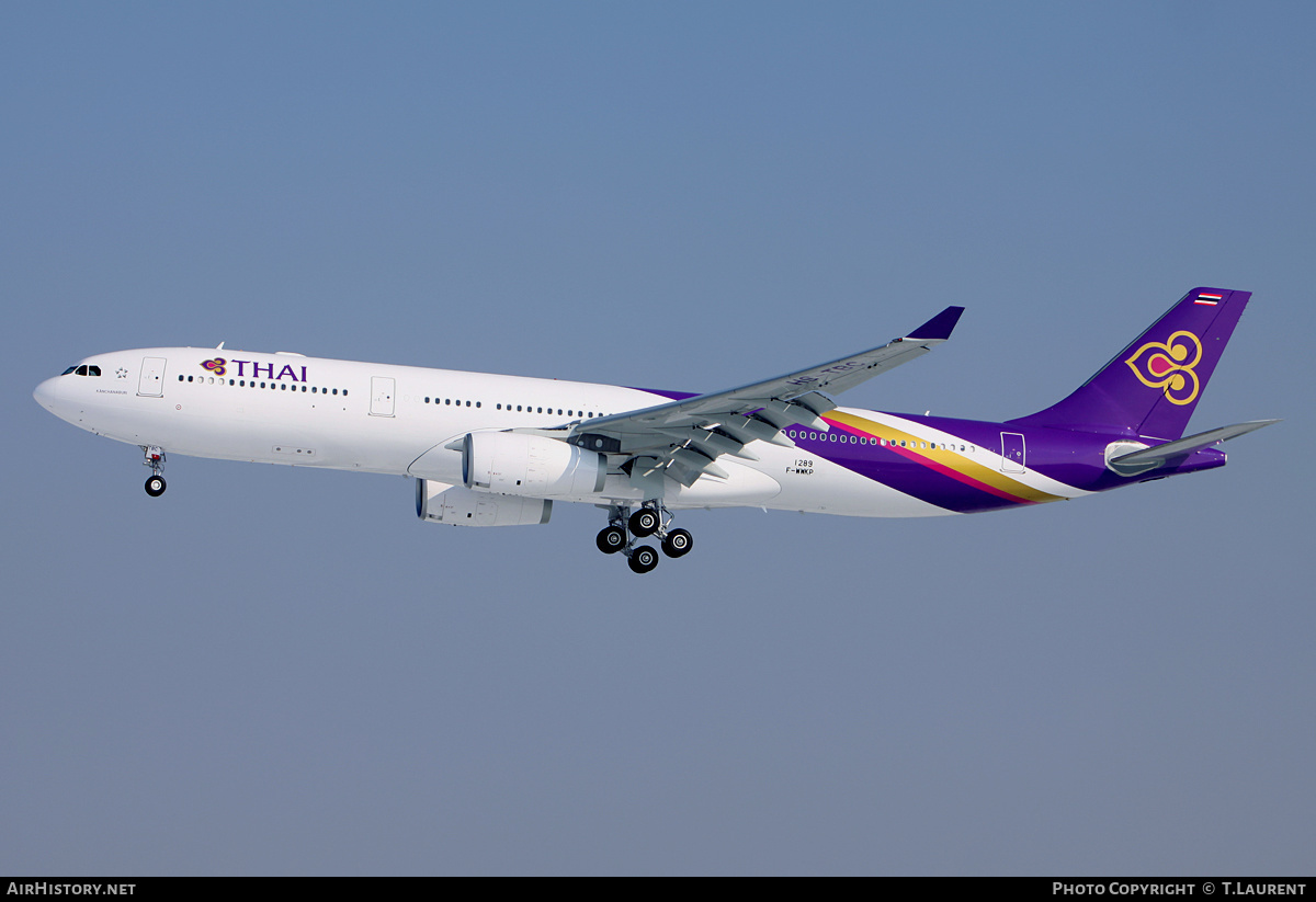 Aircraft Photo of F-WWKP | Airbus A330-343 | Thai Airways International | AirHistory.net #253112