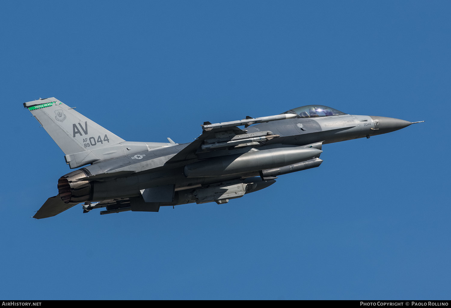 Aircraft Photo of 89-2044 / AF89-044 | Lockheed Martin F-16CM Fighting Falcon | USA - Air Force | AirHistory.net #253146