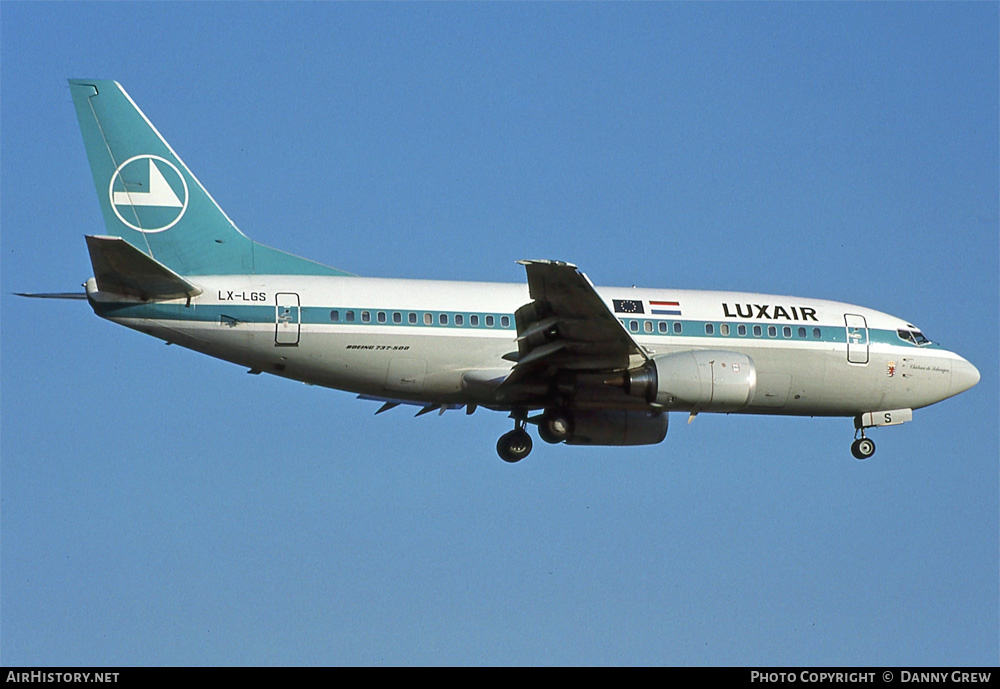 Aircraft Photo of LX-LGS | Boeing 737-528 | Luxair | AirHistory.net #253189