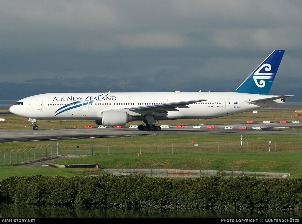 Aircraft Photo of ZK-OKB | Boeing 777-219/ER | Air New Zealand | AirHistory.net #253216