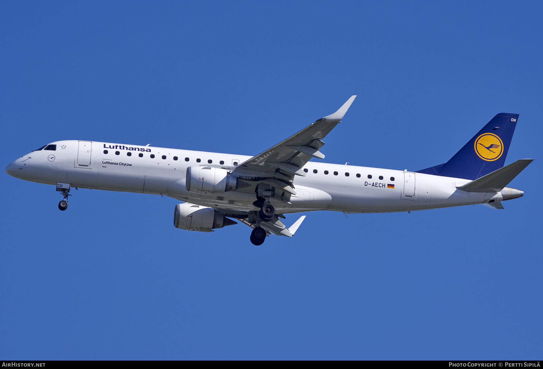 Aircraft Photo of D-AECH | Embraer 190LR (ERJ-190-100LR) | Lufthansa | AirHistory.net #253228