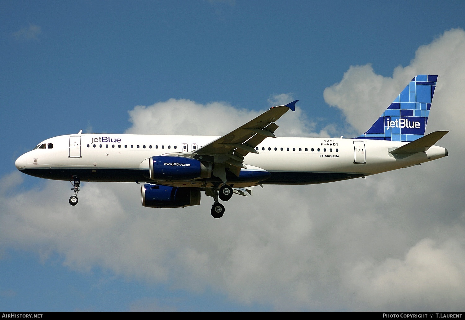 Aircraft Photo of F-WWDY | Airbus A320-232 | JetBlue Airways | AirHistory.net #253239