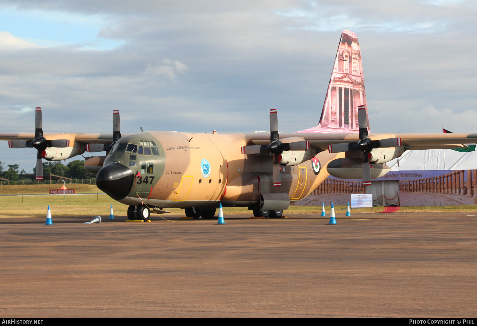 Aircraft Photo of 347 | Lockheed C-130H Hercules | Jordan - Air Force | AirHistory.net #253242