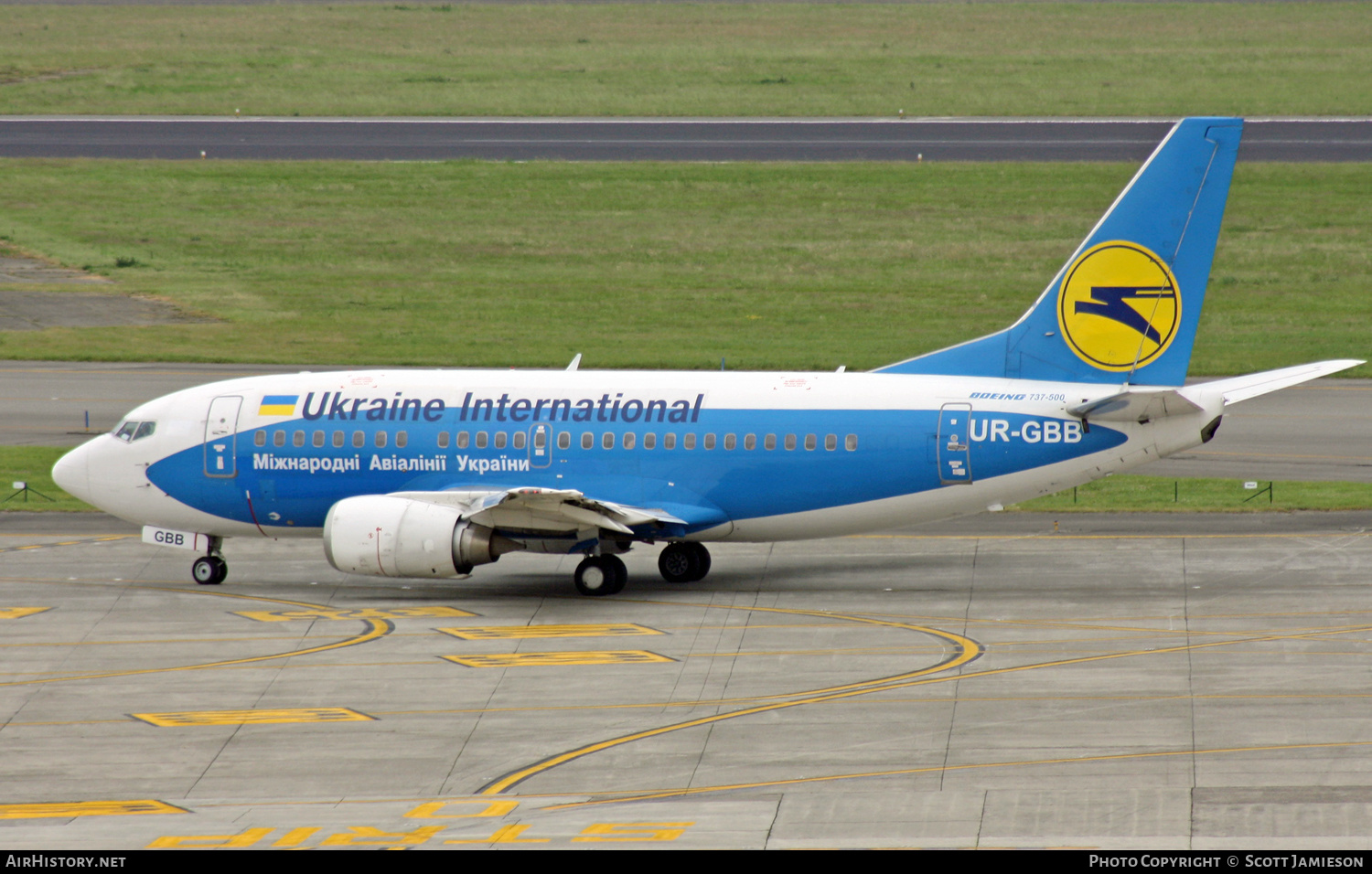 Aircraft Photo of UR-GBB | Boeing 737-5L9 | Ukraine International Airlines | AirHistory.net #253276