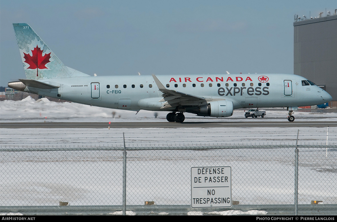 Aircraft Photo of C-FEIQ | Embraer 175LR (ERJ-170-200LR) | Air Canada Express | AirHistory.net #253361