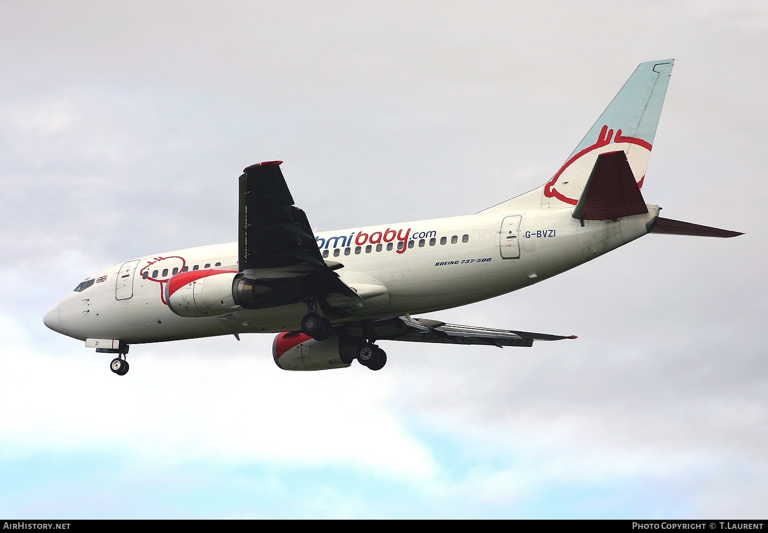 Aircraft Photo of G-BVZI | Boeing 737-5Q8 | Bmibaby | AirHistory.net #253421