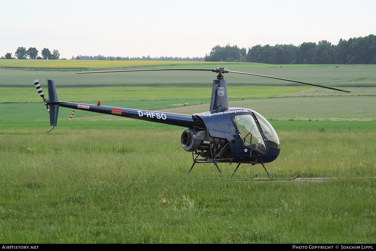 Aircraft Photo of D-HFSO | Robinson R-22 Beta II | Flugschule Ostbayern | AirHistory.net #253459