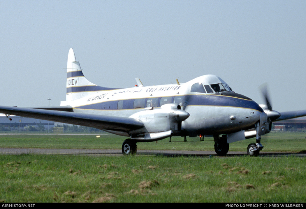 Aircraft Photo of G-DHDV | De Havilland D.H. 104 Devon C2/2 | Gulf Aviation | AirHistory.net #253487