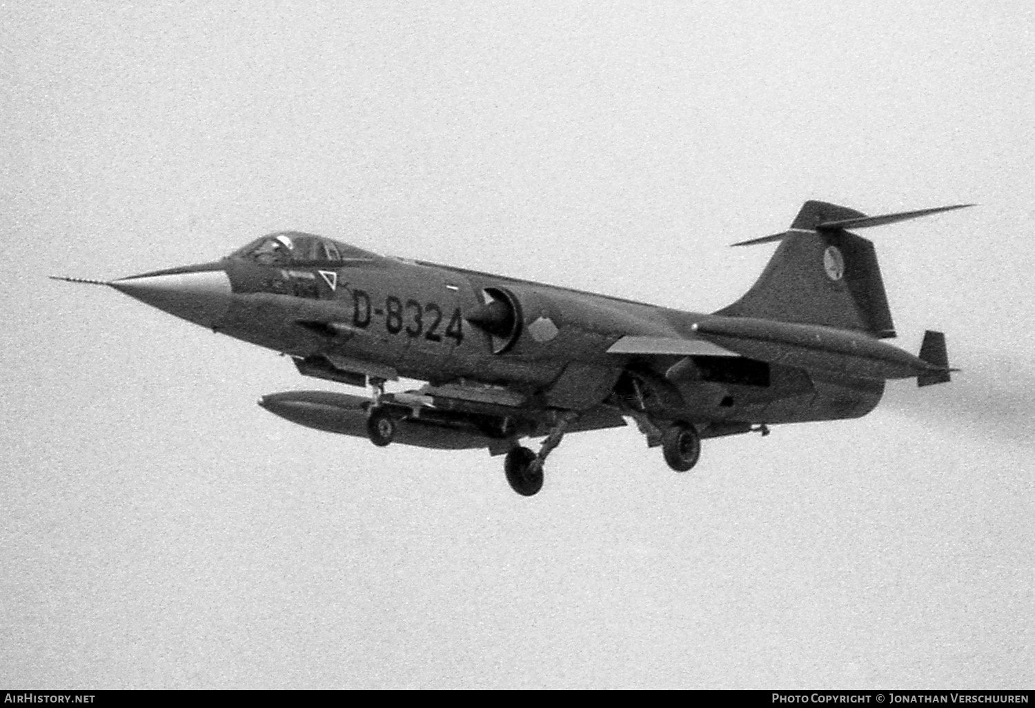 Aircraft Photo of D-8324 | Lockheed F-104G Starfighter | Netherlands - Air Force | AirHistory.net #253528