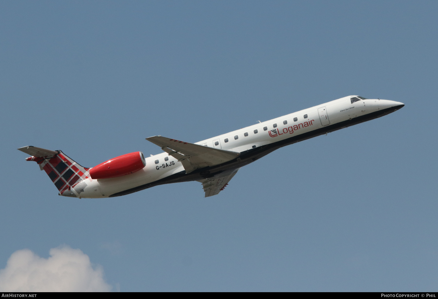 Aircraft Photo of G-SAJS | Embraer ERJ-145EP (EMB-145EP) | Loganair | AirHistory.net #253531