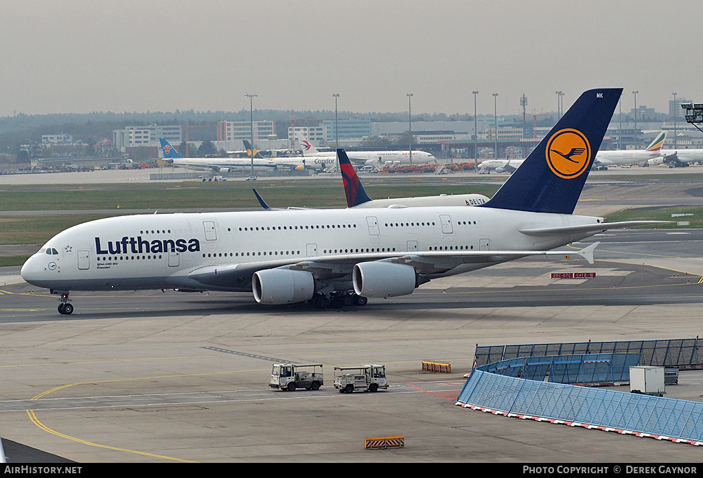 Aircraft Photo of D-AIMK | Airbus A380-841 | Lufthansa | AirHistory.net #253589