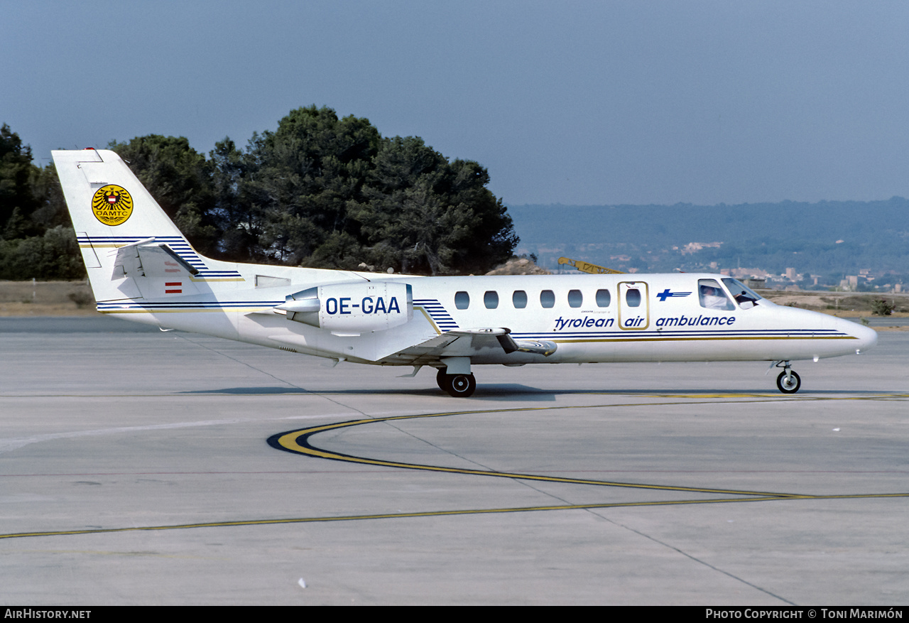 Aircraft Photo of OE-GAA | Cessna 560 Citation V | Tyrolean Air Ambulance | AirHistory.net #253629