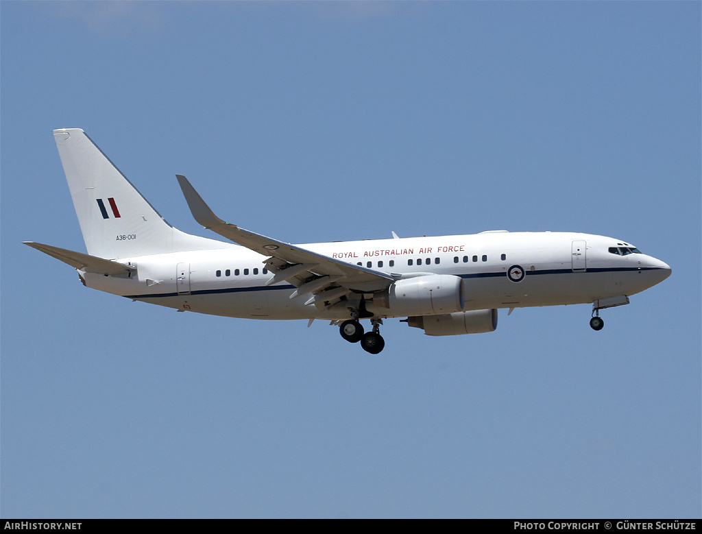 Aircraft Photo of A36-001 | Boeing 737-7DT BBJ | Australia - Air Force | AirHistory.net #253659