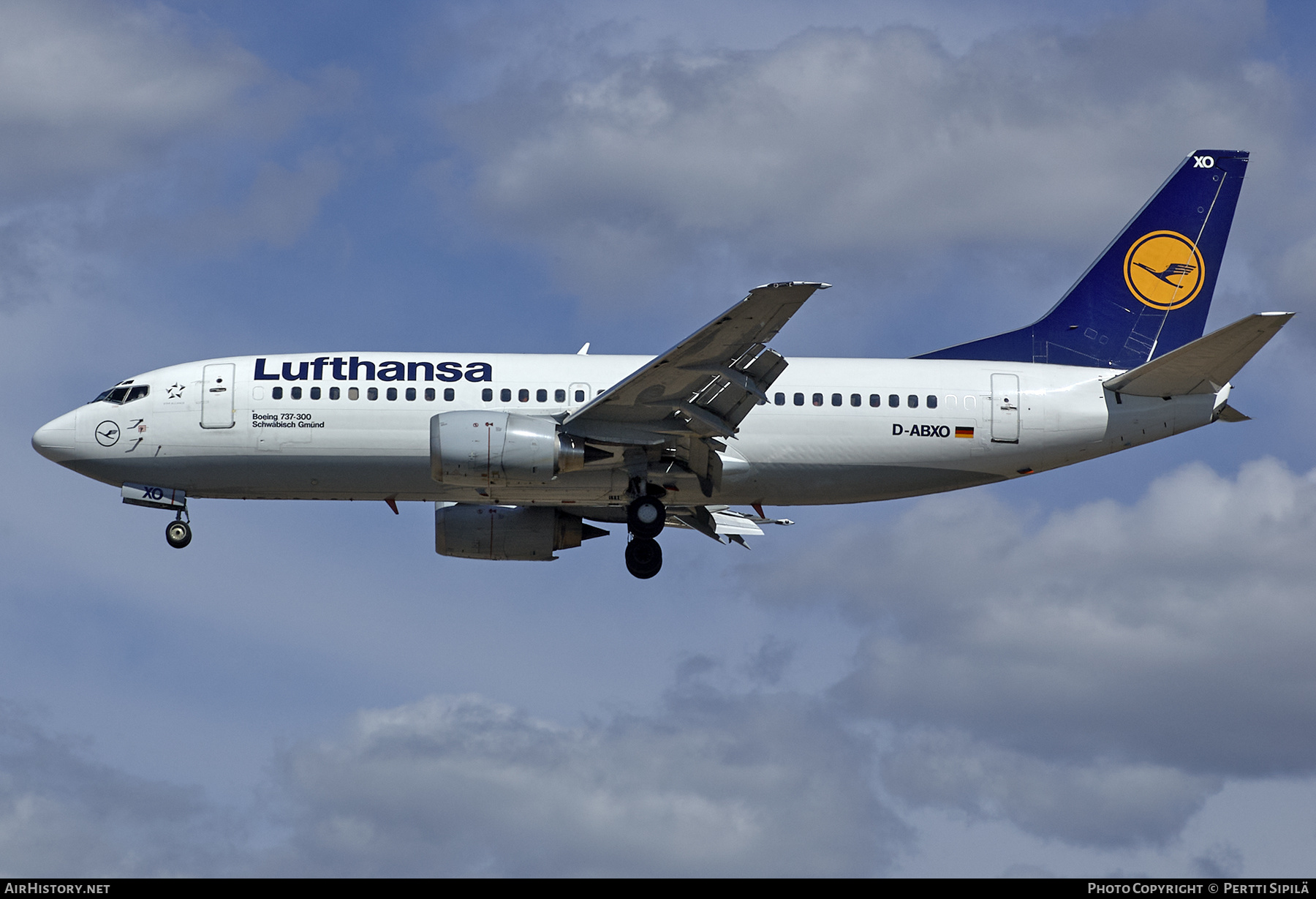 Aircraft Photo of D-ABXO | Boeing 737-330 | Lufthansa | AirHistory.net #253719