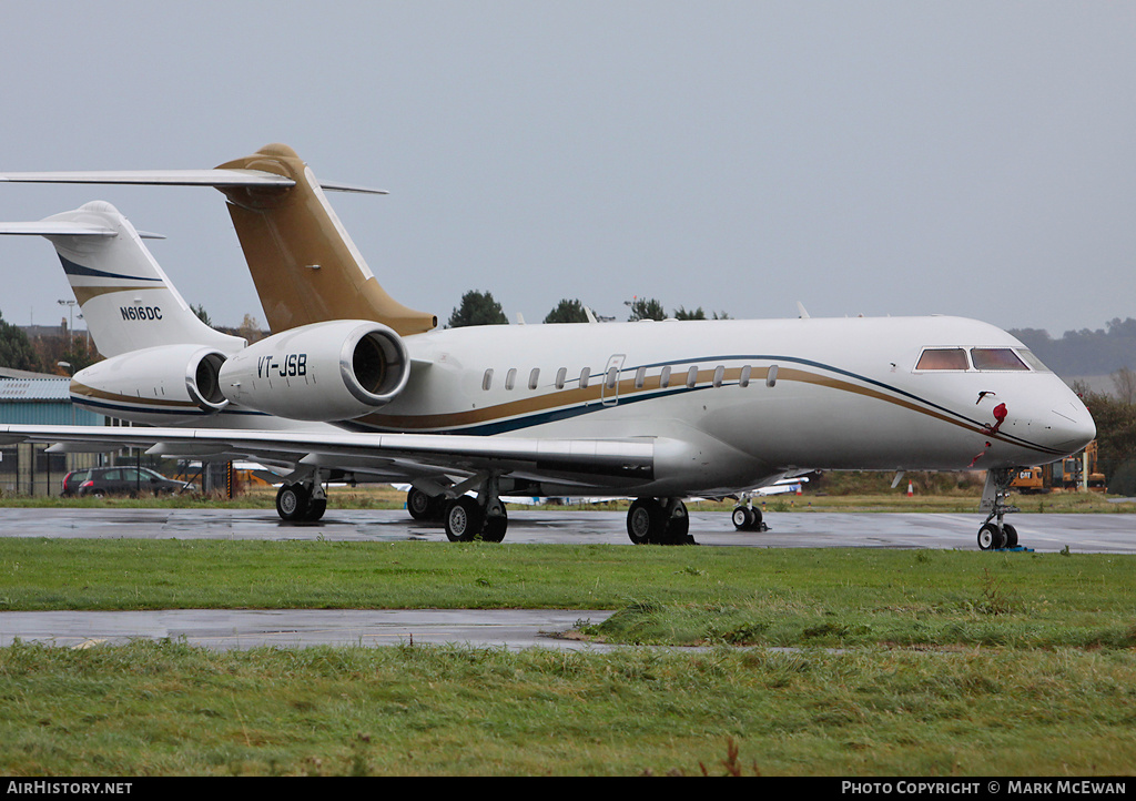 Aircraft Photo of VT-JSB | Bombardier Global Express (BD-700-1A10) | AirHistory.net #253760