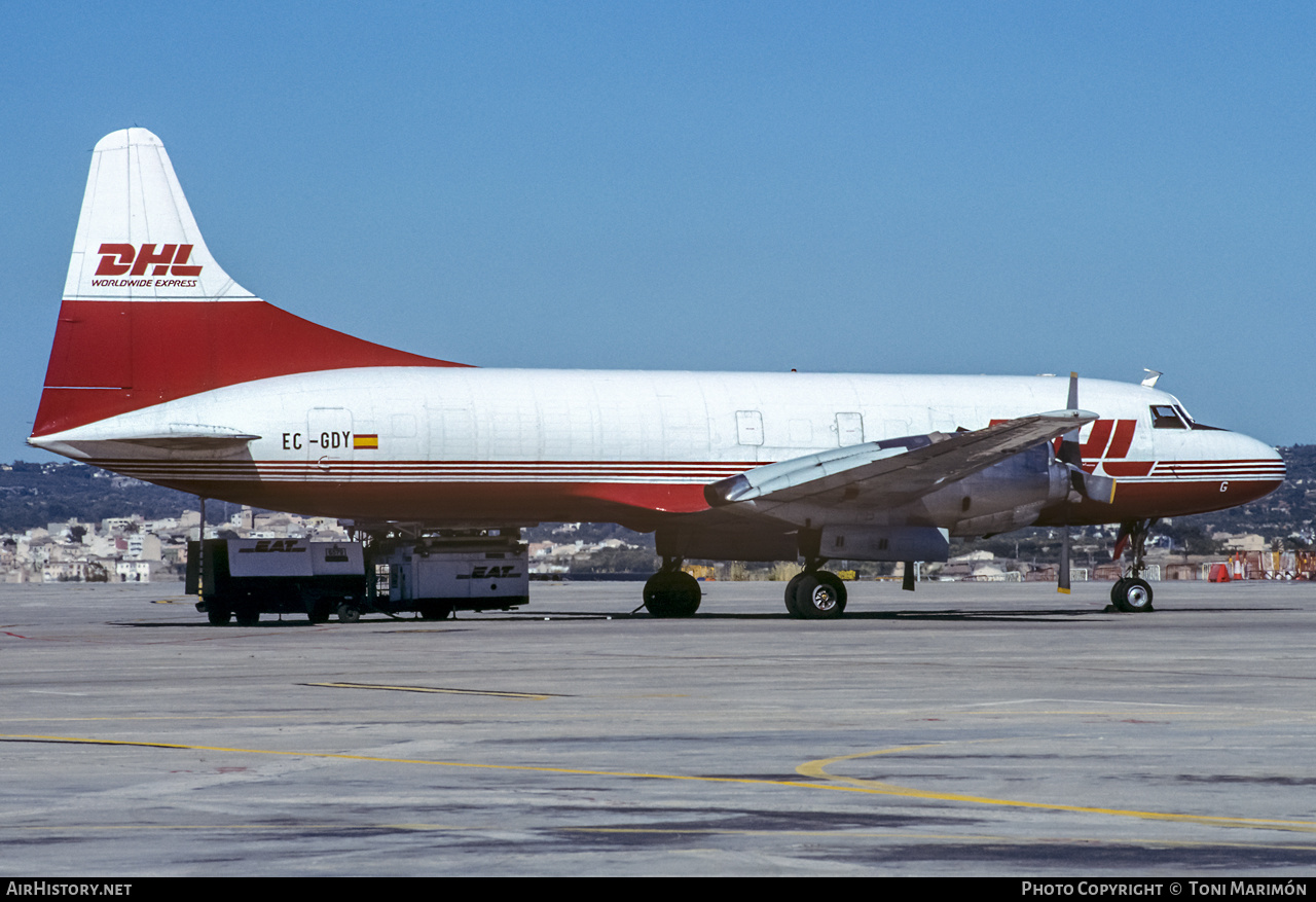 Aircraft Photo of EC-GDY | Convair 580/F | DHL Worldwide Express | AirHistory.net #253761