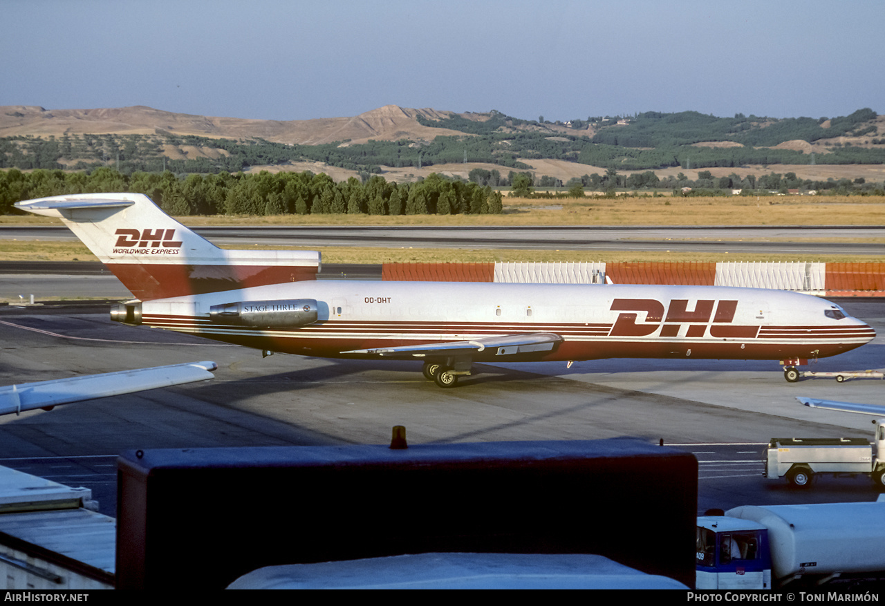 Aircraft Photo of OO-DHT | Boeing 727-223(F) | DHL Worldwide Express | AirHistory.net #253784
