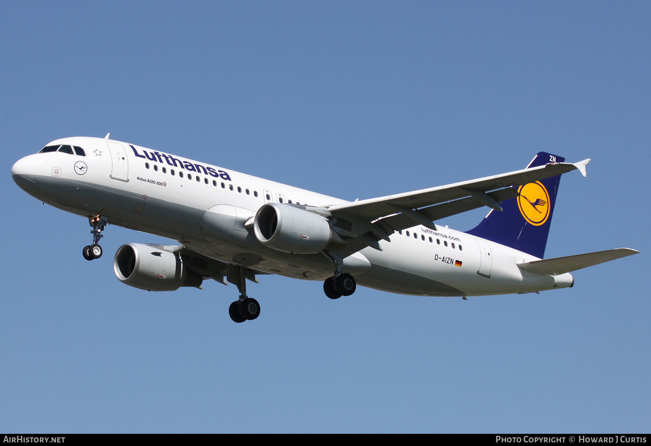 Aircraft Photo of D-AIZN | Airbus A320-214 | Lufthansa | AirHistory.net #253818