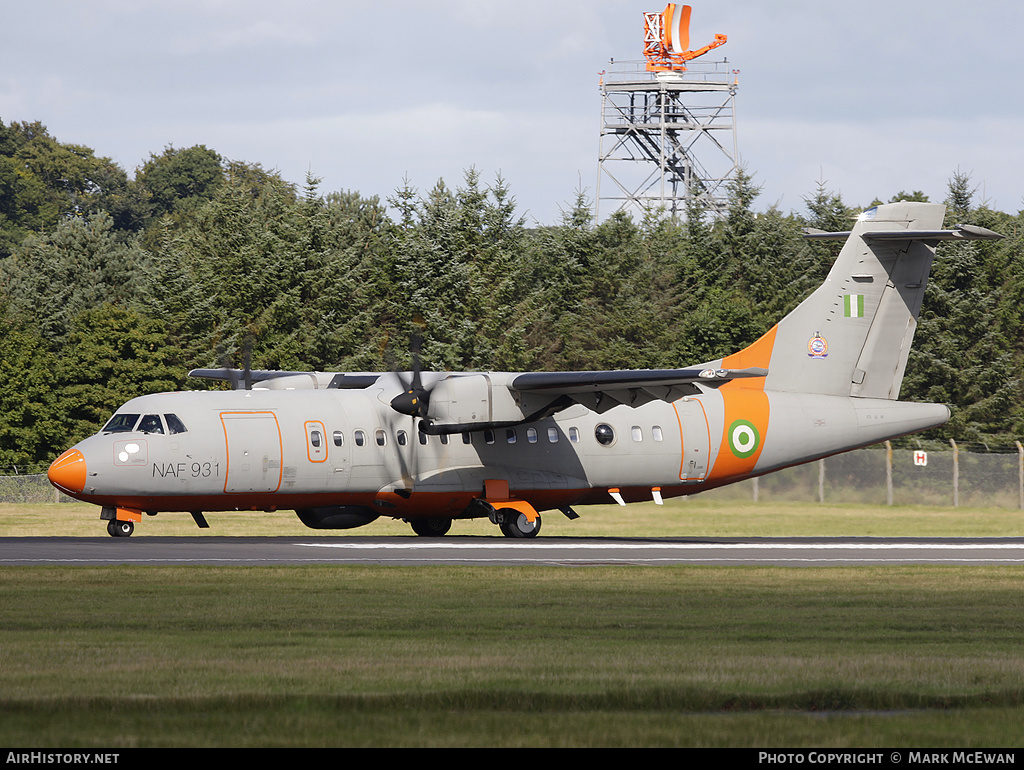 Aircraft Photo of NAF931 | ATR ATR-42-500MP Surveyor | Nigeria - Air Force | AirHistory.net #253859