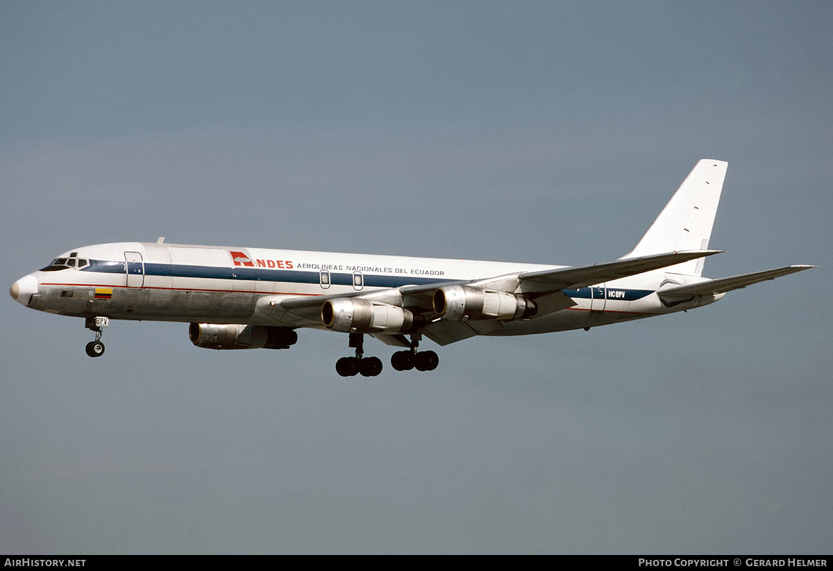 Aircraft Photo of HC-BPV | Douglas DC-8-54(F) | Andes Airlines | AirHistory.net #253926