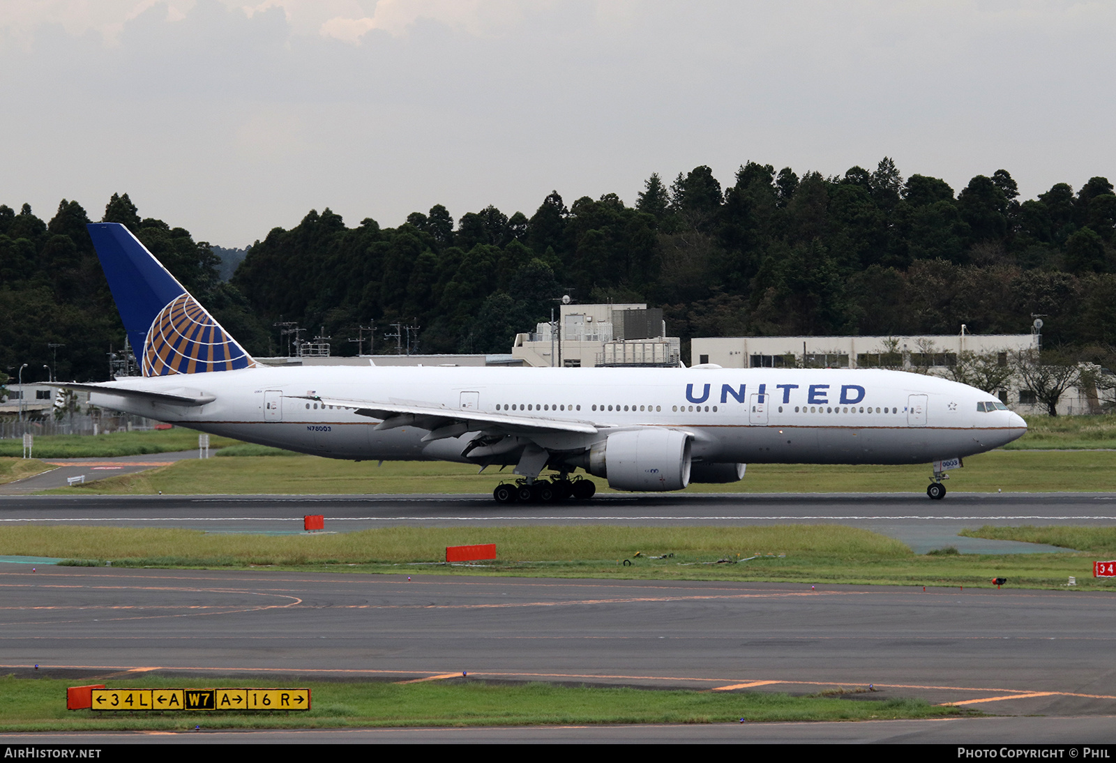 Aircraft Photo of N78003 | Boeing 777-224/ER | United Airlines | AirHistory.net #253998