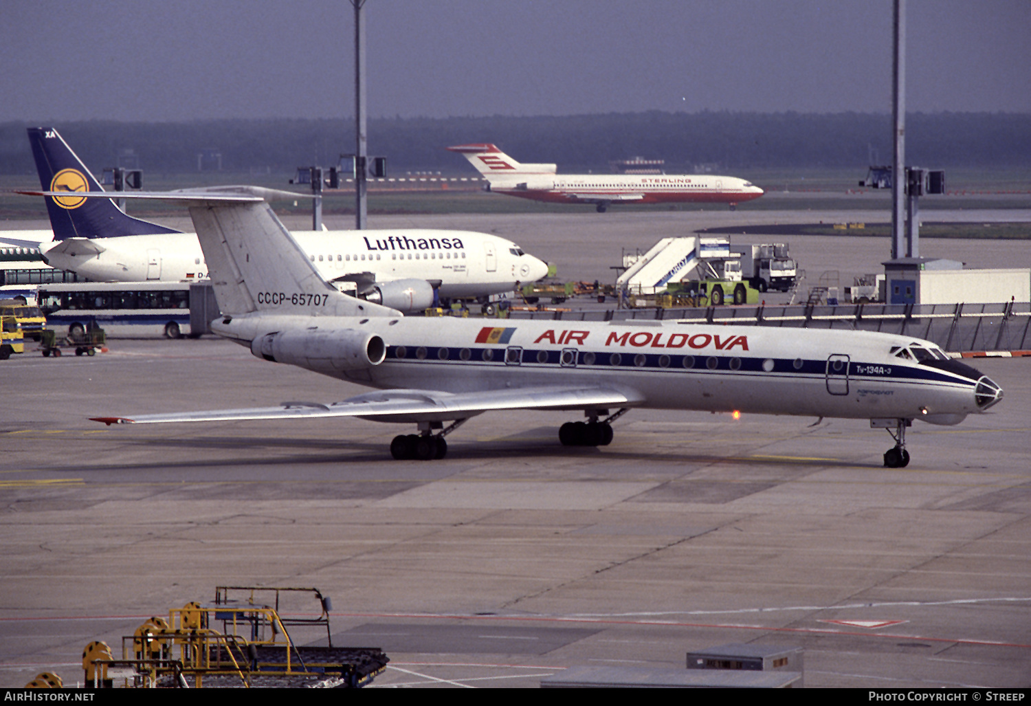 Aircraft Photo of CCCP-65707 | Tupolev Tu-134A-3 | Air Moldova | AirHistory.net #254005