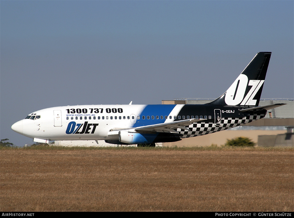 Aircraft Photo of G-CEAJ | Boeing 737-229/Adv | OzJet Airlines | AirHistory.net #254042