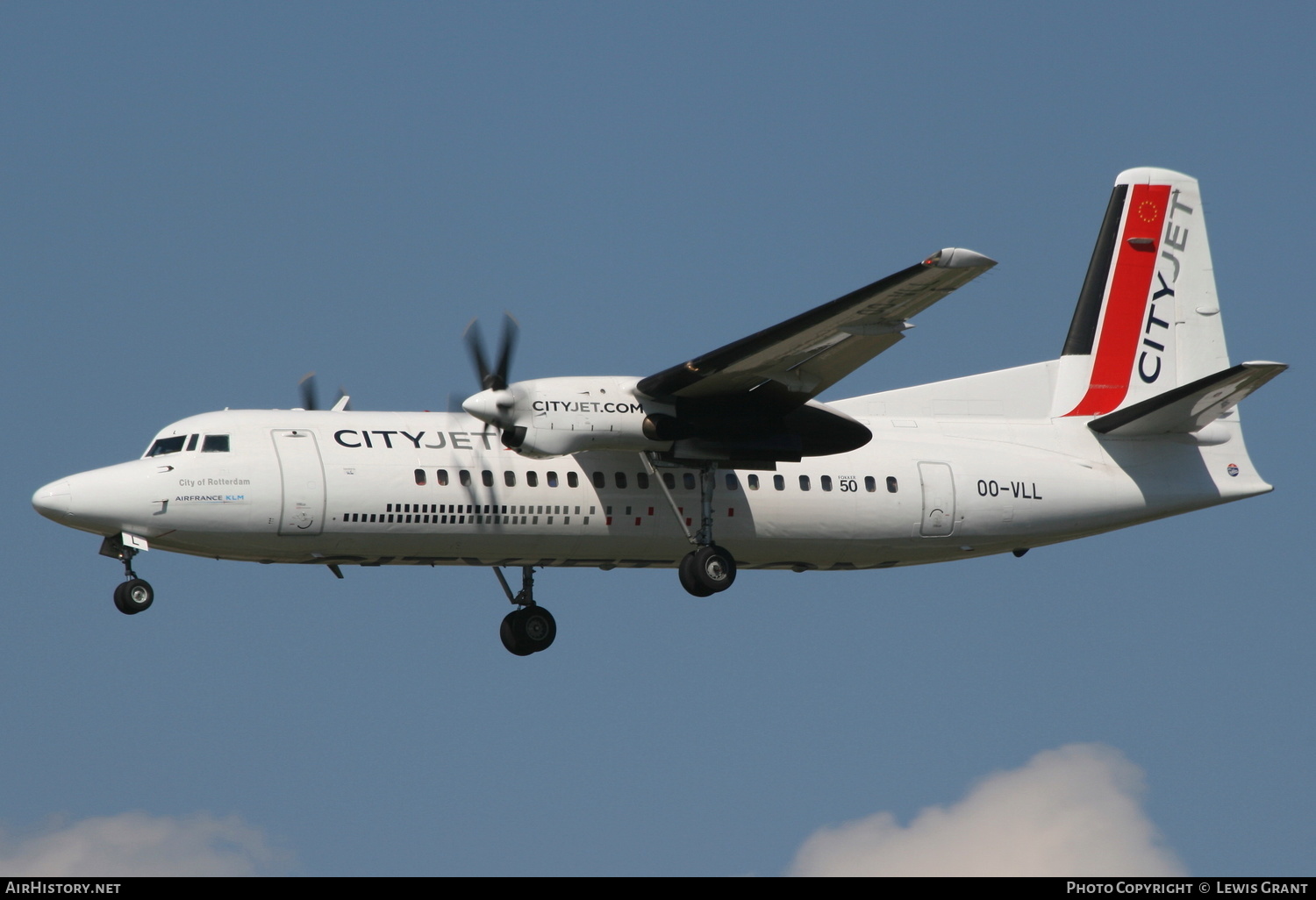 Aircraft Photo of OO-VLL | Fokker 50 | CityJet | AirHistory.net #254050