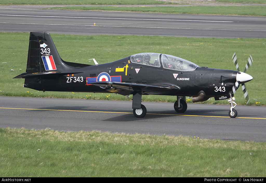 Aircraft Photo of ZF343 | Short S-312 Tucano T1 | UK - Air Force | AirHistory.net #254136