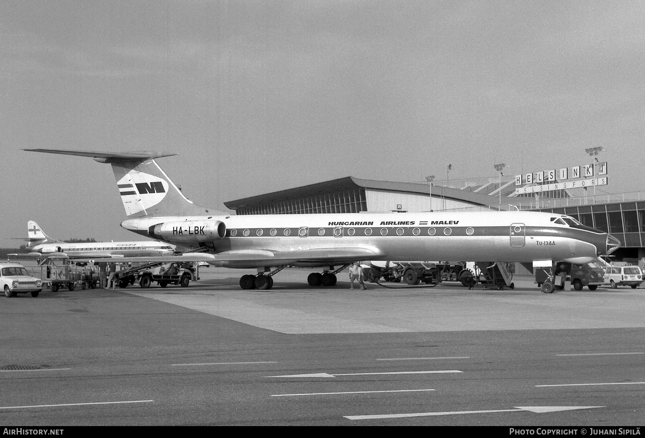 Aircraft Photo of HA-LBK | Tupolev Tu-134A | Malév - Hungarian Airlines | AirHistory.net #254169