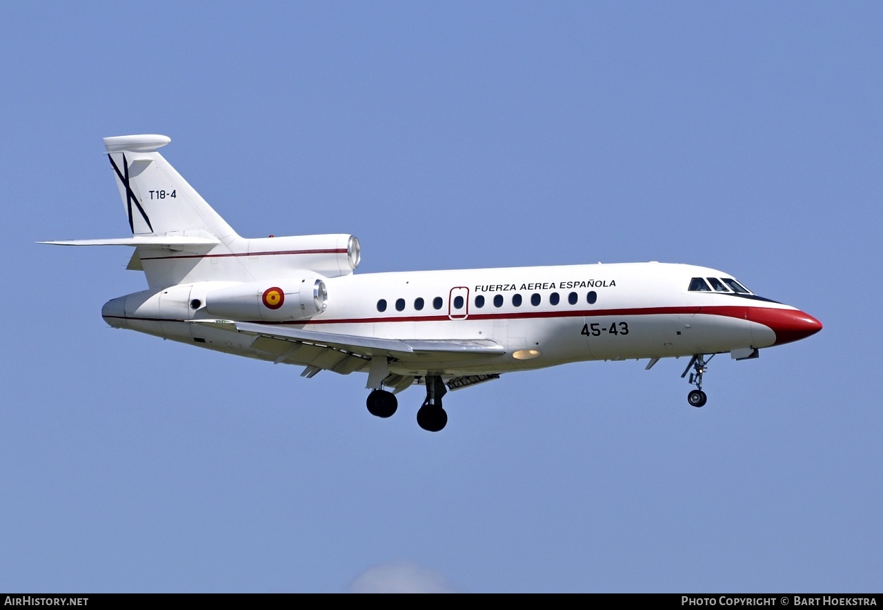 Aircraft Photo of T18-4 | Dassault Falcon 900B | Spain - Air Force | AirHistory.net #254195