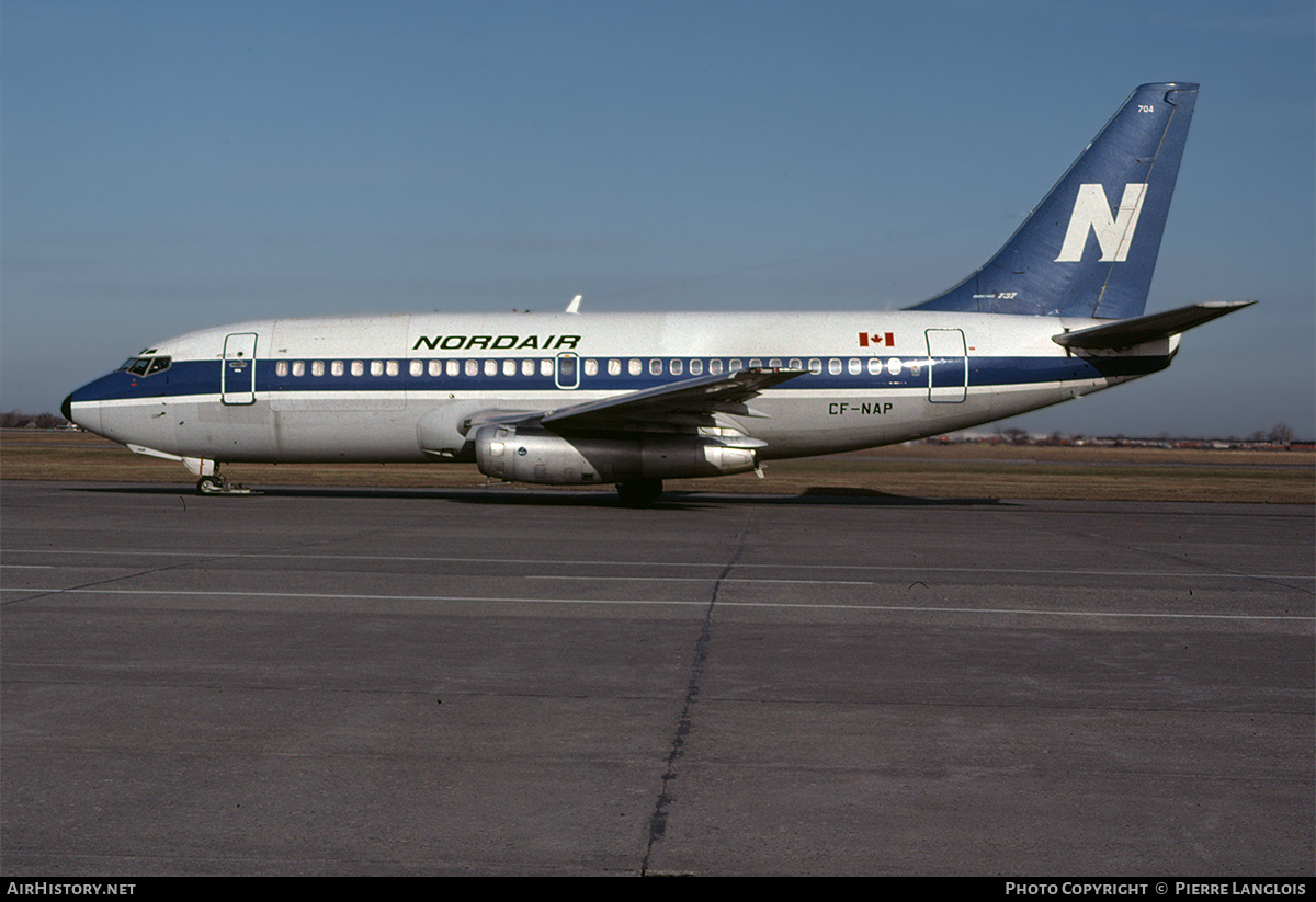 Aircraft Photo of C-FNAP | Boeing 737-242C | Nordair | AirHistory.net #254213