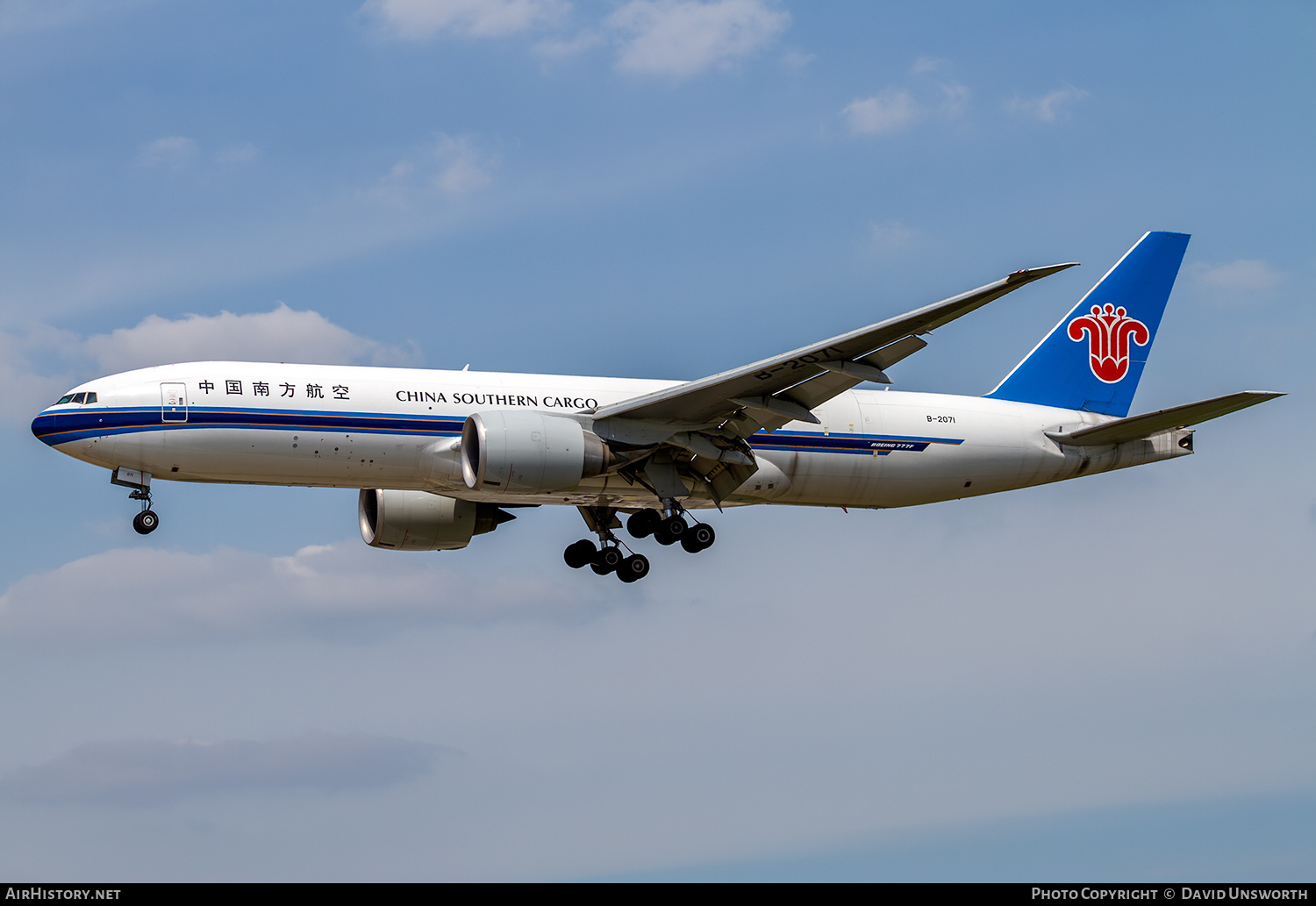 Aircraft Photo of B-2071 | Boeing 777-F1B | China Southern Airlines Cargo | AirHistory.net #254234