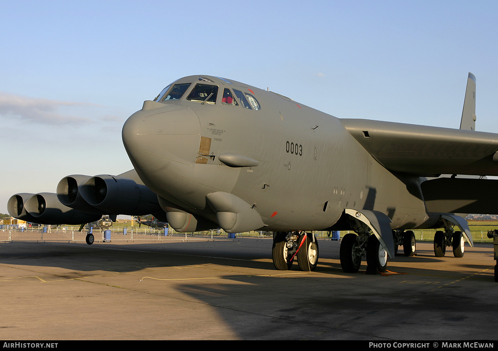 Aircraft Photo of 60-0003 | Boeing B-52H Stratofortress | USA - Air Force | AirHistory.net #254237