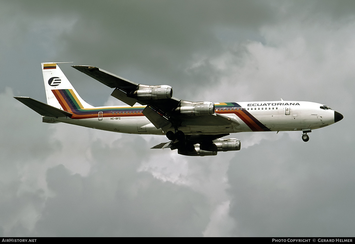 Aircraft Photo of HC-BFC | Boeing 707-321B | Ecuatoriana | AirHistory.net #254253