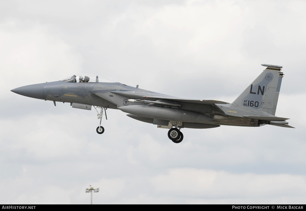 Aircraft Photo of 86-0160 | McDonnell Douglas F-15C Eagle | USA - Air Force | AirHistory.net #254264