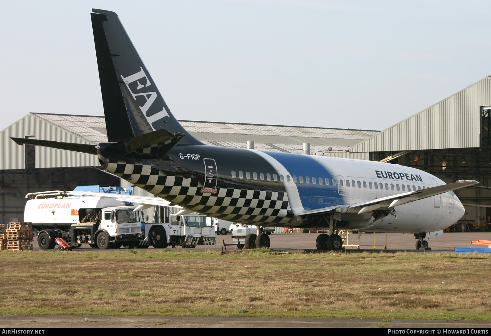 Aircraft Photo of G-FIGP | Boeing 737-2E7/Adv | European Aircharter - EAL/EAC | AirHistory.net #254268