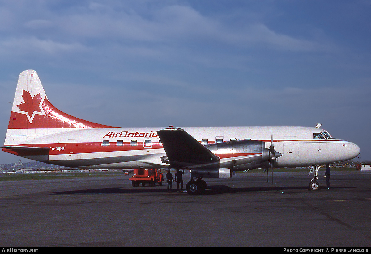 Aircraft Photo of C-GQHB | Convair 580 | Air Ontario | AirHistory.net #254283
