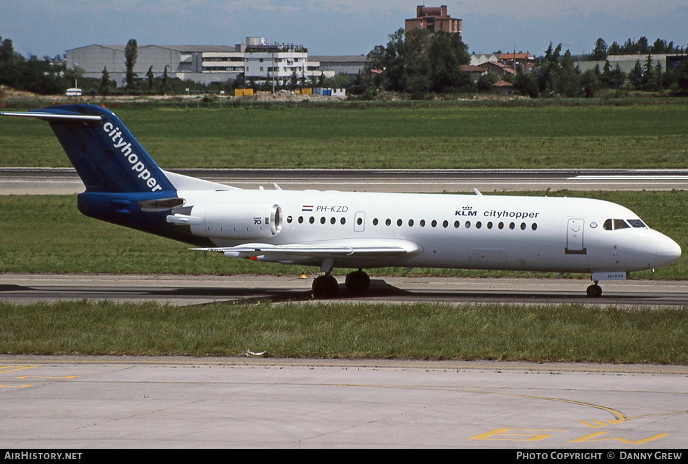 Aircraft Photo of PH-KZD | Fokker 70 (F28-0070) | KLM Cityhopper | AirHistory.net #254345
