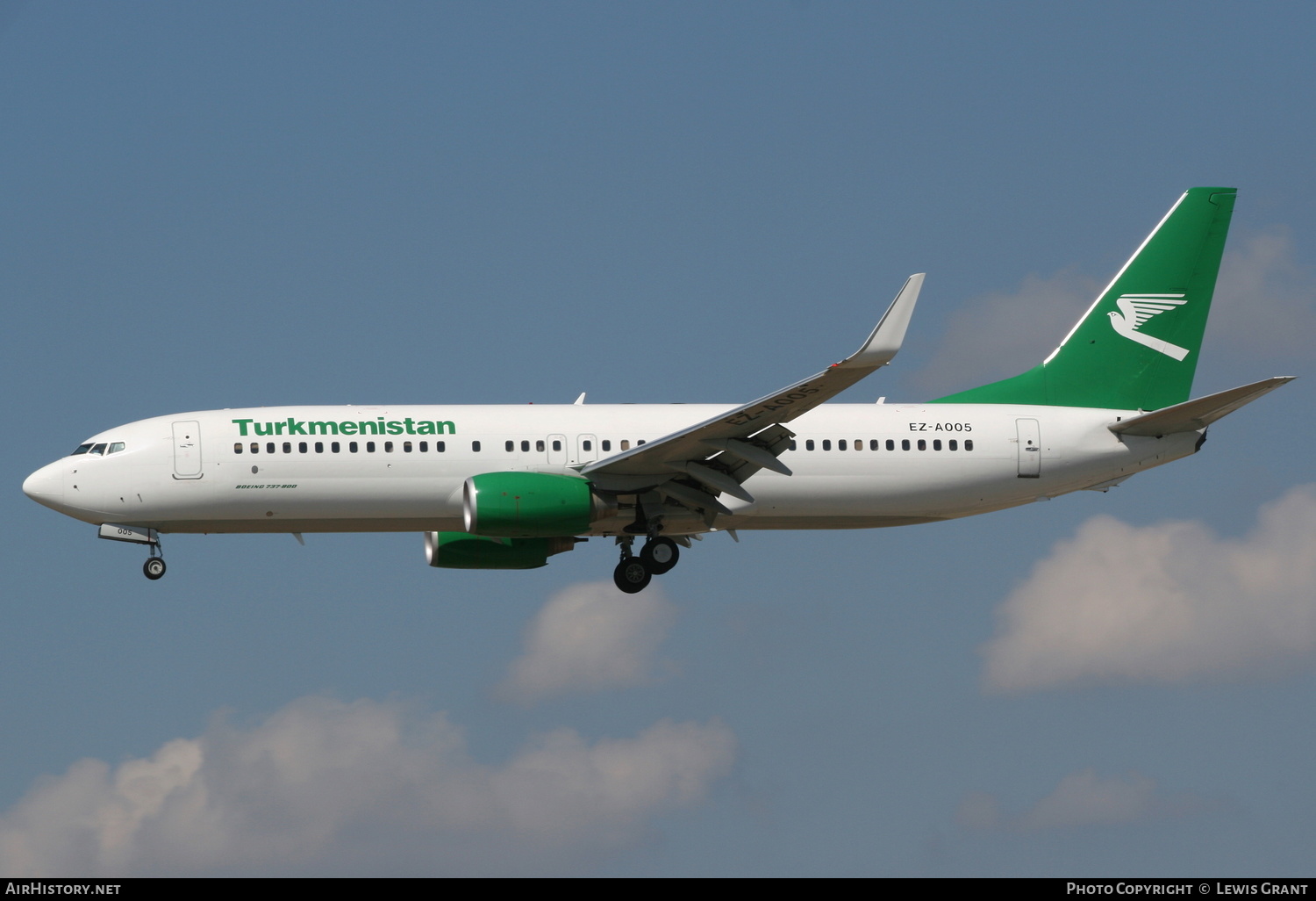 Aircraft Photo of EZ-A005 | Boeing 737-82K | Turkmenistan Airlines | AirHistory.net #254355