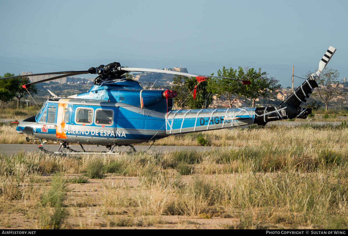 Aircraft Photo of D-HGHS | Bell 412HP | Gobierno de España | AirHistory.net #254390