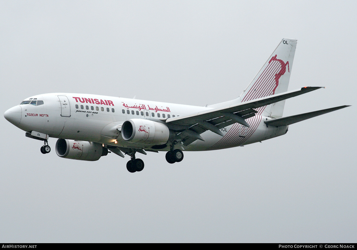 Aircraft Photo of TS-IOL | Boeing 737-6H3 | Tunisair | AirHistory.net #254397