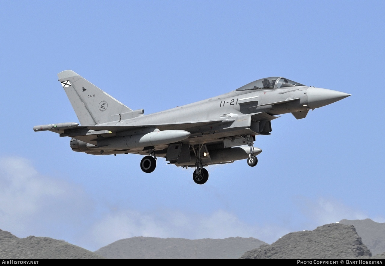 Aircraft Photo of C.16-41 | Eurofighter EF-2000 Typhoon | Spain - Air Force | AirHistory.net #254439