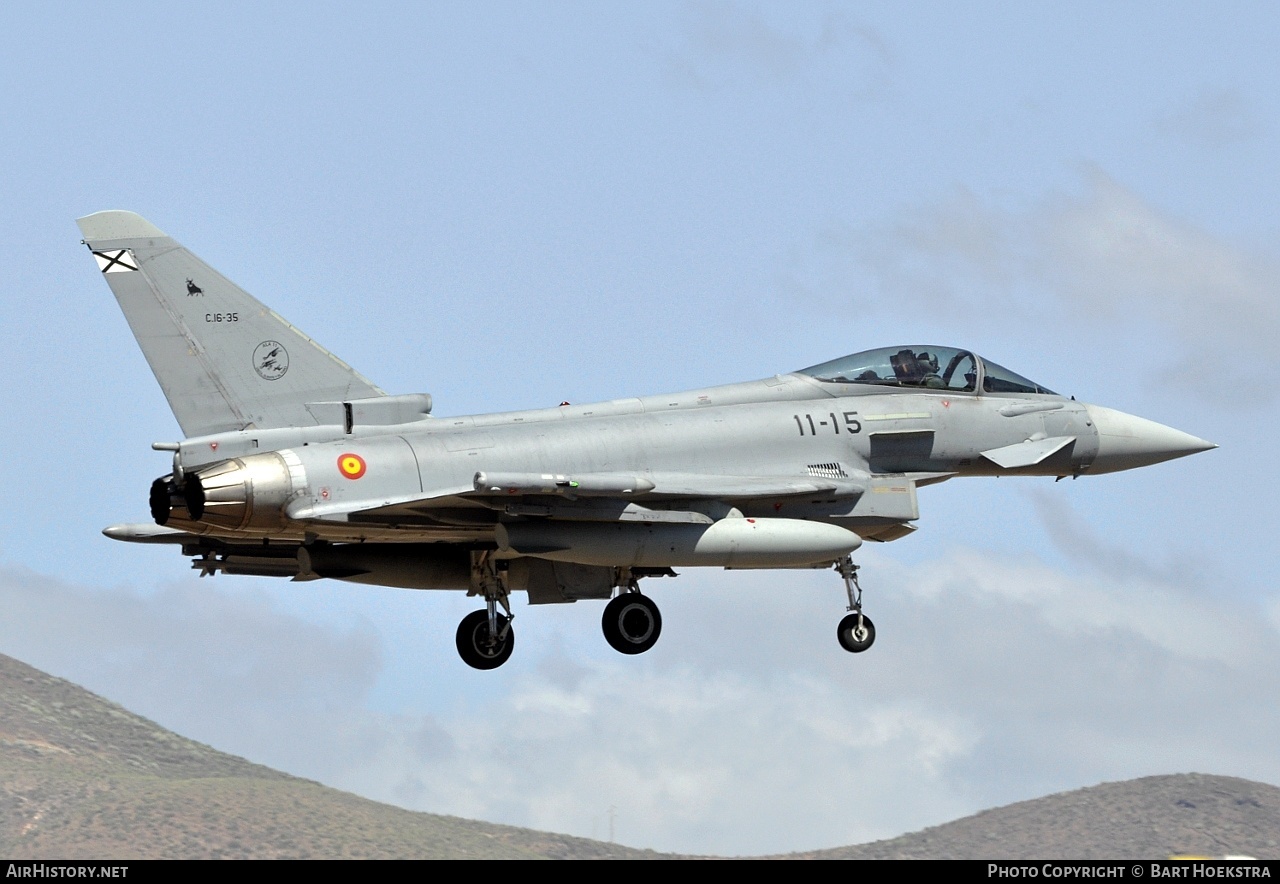 Aircraft Photo of C16-35 | Eurofighter EF-2000 Typhoon S | Spain - Air Force | AirHistory.net #254447