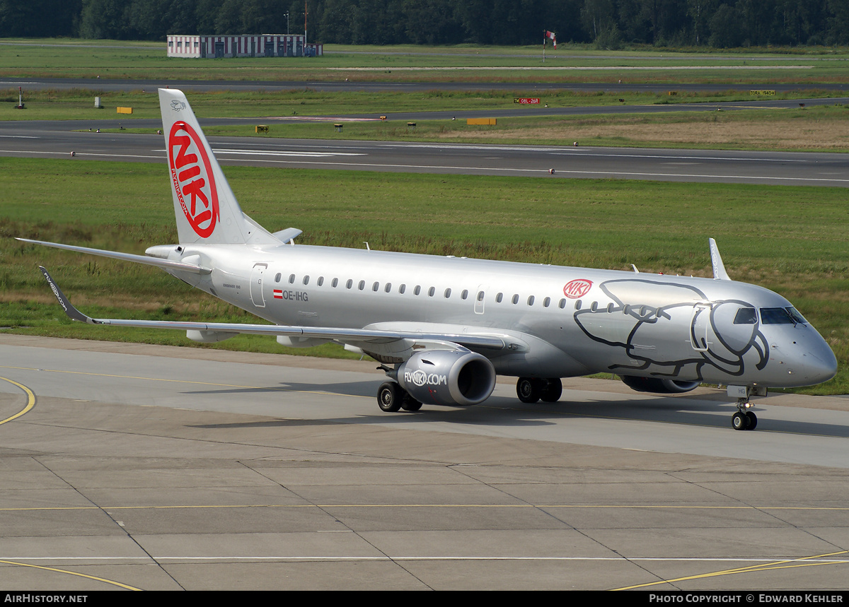 Aircraft Photo of OE-IHG | Embraer 190LR (ERJ-190-100LR) | Niki | AirHistory.net #254551