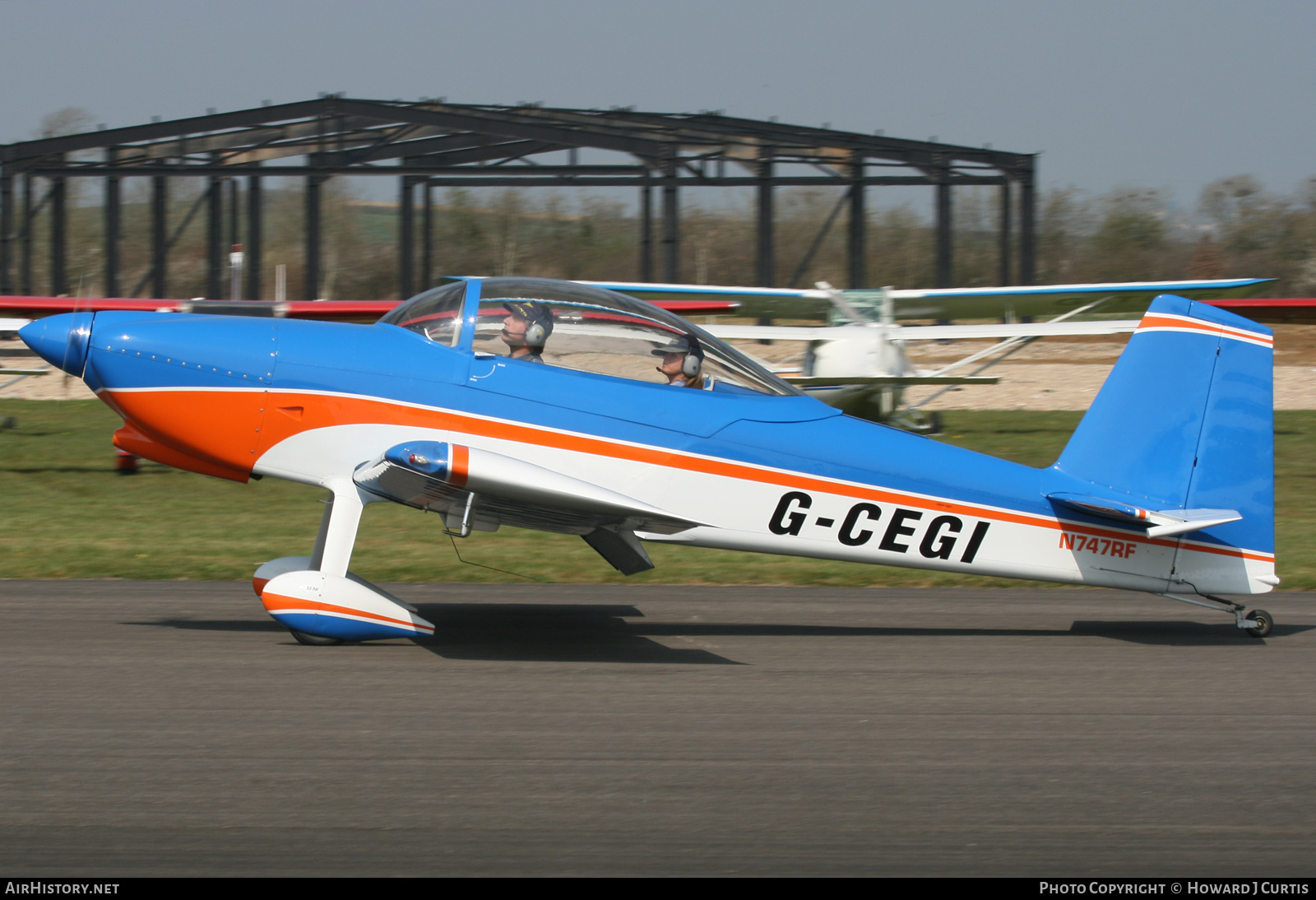 Aircraft Photo of G-CEGI / N747RF | Van's RV-8 | AirHistory.net #254630